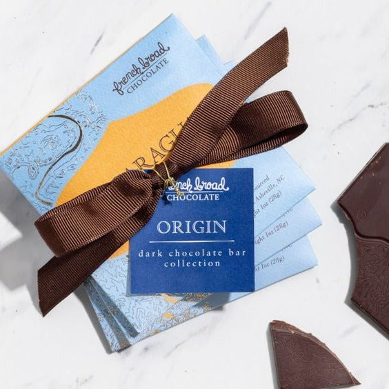 Origin Dark Chocolate Bar Collection (28g) French Broad Chocolates